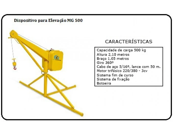 Serviços para mini grua
